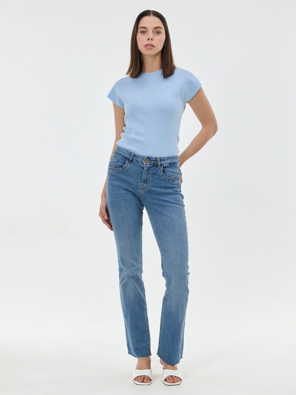 Orsay Hellblauer Damenpullover ohne Ärmel ORSAY