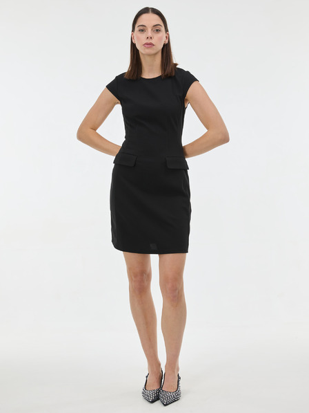 Orsay Schwarzes knielanges Damenkleid ORSAY