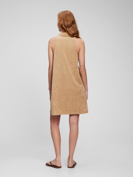 GAP Gestreiftes Frotteekleid mit Kragen GAP