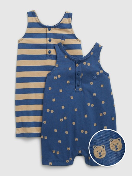 GAP Baby Ärmelloser Overall, 2er-Pack GAP