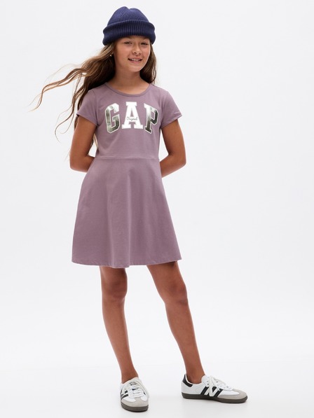 GAP Kinderkleid mit metallischem Logo GAP
