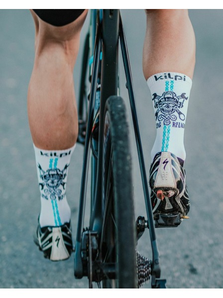 Kilpi Schwarze und weiße Unisex-Sportsocken Kilpi Spurt