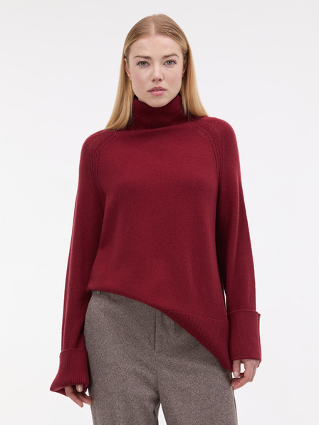 Orsay Weinroter Damen-Rollkragenpullover ORSAY