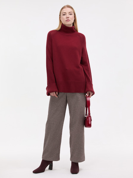 Orsay Weinroter Damen-Rollkragenpullover ORSAY