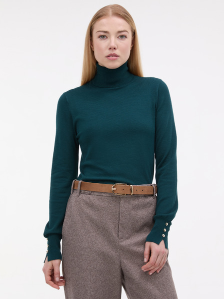 Orsay Petrolfarbener Damen-Rollkragenpullover ORSAY