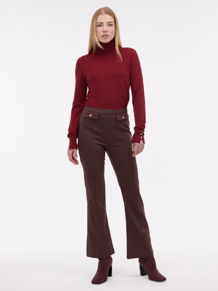 Orsay Weinroter Damen-Rollkragenpullover ORSAY