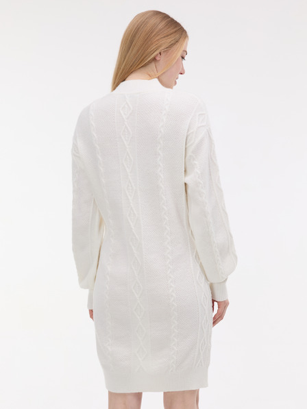 Orsay Cremefarbenes Damen-Pulloverkleid ORSAY