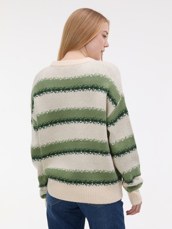 Orsay Grüner Damen-Streifenpullover ORSAY