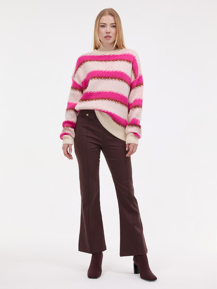 Orsay Rosa Damen-Streifenpullover ORSAY