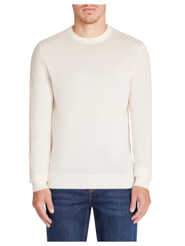 Celio Semerirond Merino-Wollpullover