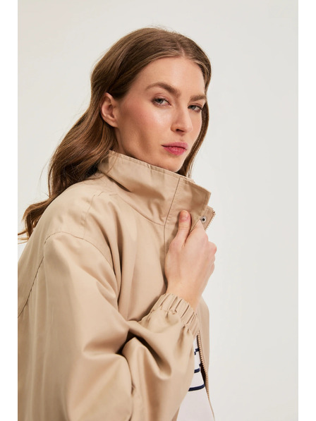Moodo Jacke mit Stehkragen beige Moodo
