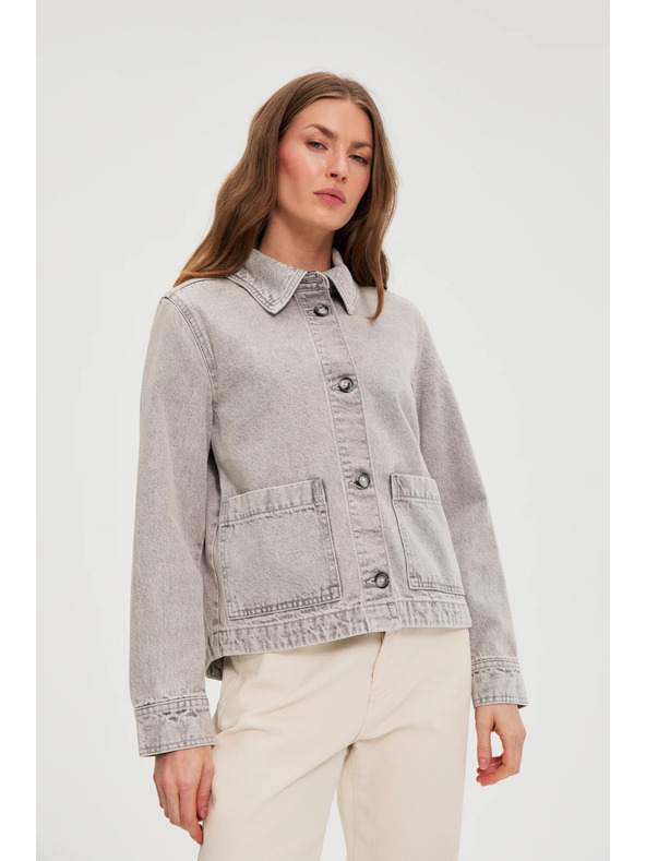 Moodo Jeansjacke grau Moodo