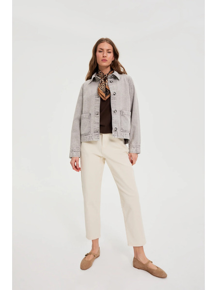 Moodo Jeansjacke grau Moodo