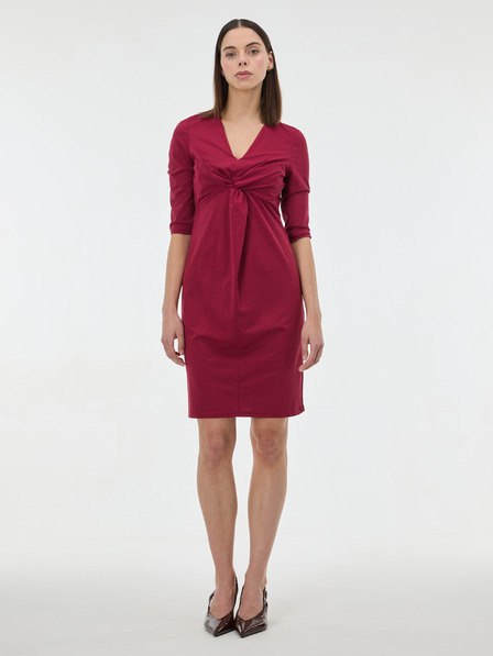 Orsay Weinrotes Damenkleid knielang ORSAY