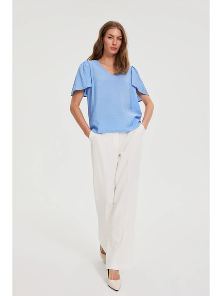 Moodo Viskose blaues Hemd Moodo