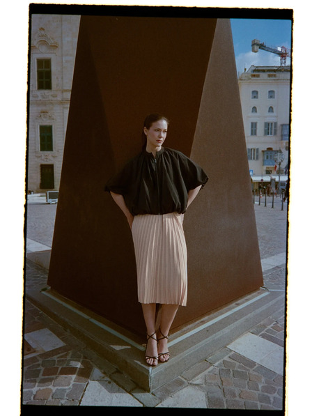 Moodo Schwarze Oversized-Jacke Moodo