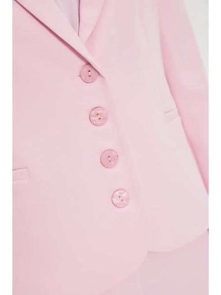Moodo Einreihiger rosa Blazer Moodo