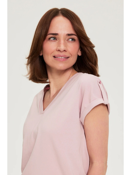 Moodo Baumwoll-T-Shirt rosa Moodo