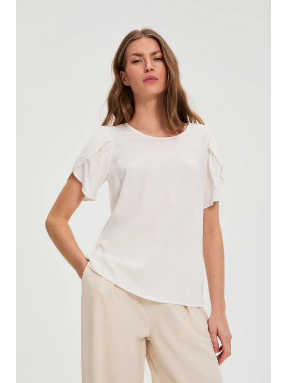 Moodo Glattes Hemd weiß Moodo