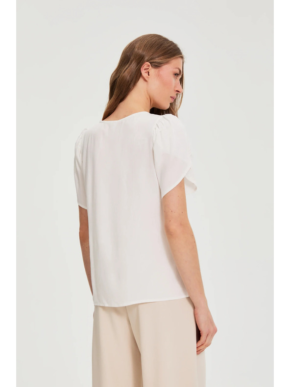 Moodo Glattes Hemd weiß Moodo