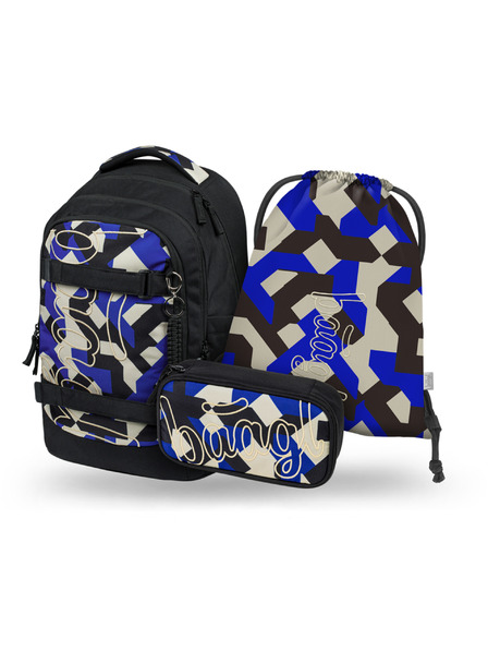 BAAGL  BAAGL SET 3 Skate Max Variety: Rucksack, Federmäppchen, Beutel GRS