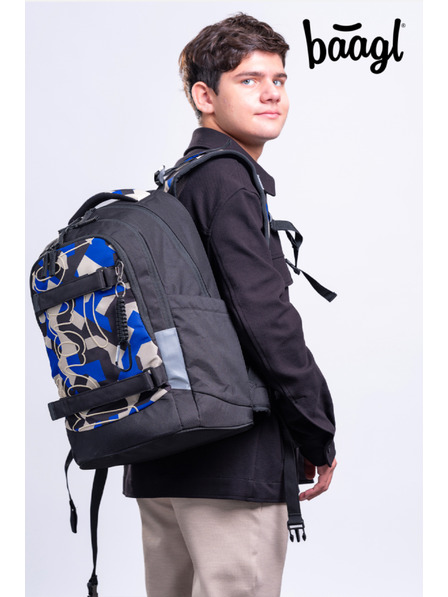 BAAGL  BAAGL SET 3 Skate Max Variety: Rucksack, Federmäppchen, Beutel GRS