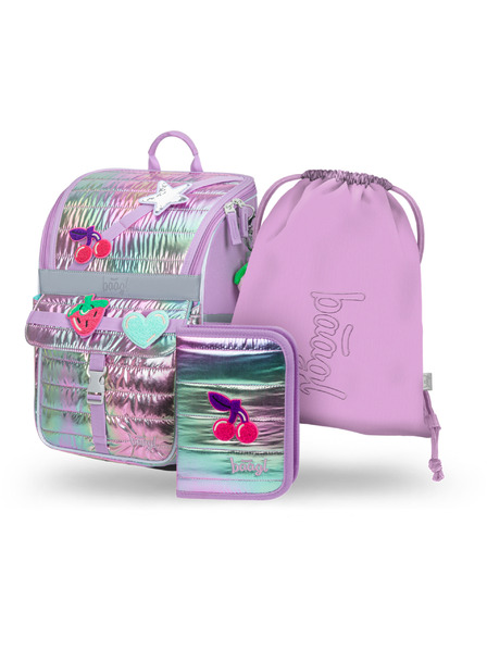 BAAGL  BAAGL SET 3 Zippy Lavender: Aktentasche, Etui, Sportbeutel
