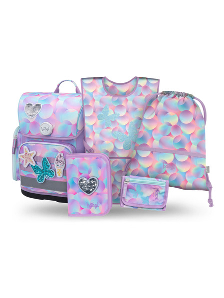 BAAGL  BAAGL SET 5 Ergo Candy: Aktentasche, Etui, Sportbeutel, Schürze, Geldbörse