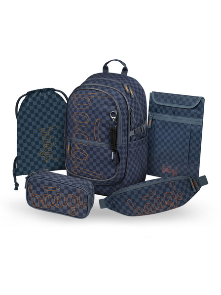 BAAGL  BAAGL SET 5 Core Ska blau: Rucksack, Etui, Beutel, Hüfttasche, Notebooktasche GRS