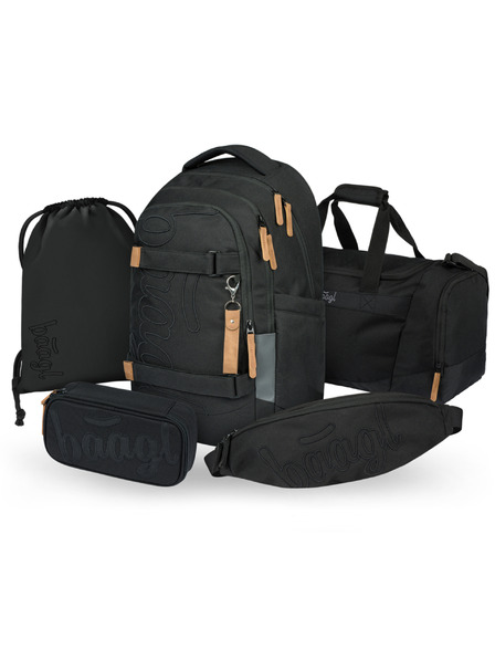 BAAGL  BAAGL SET 5 Skate Max Darkness: Rucksack, Etui, Beutel, Sporttasche, Hüfttasche