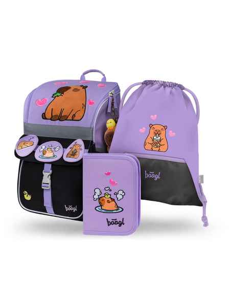 BAAGL  BAAGL SET 3 Zippy Capybara: Rucksack, Etui, Beutel