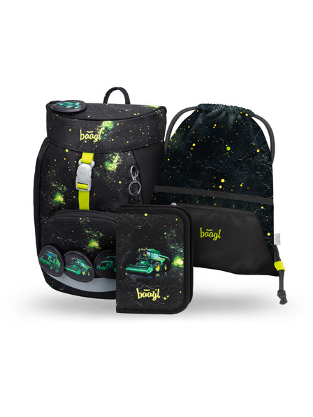 BAAGL  BAAGL SET 3 Airy Traktor: Rucksack, Etui, Beutel GRS