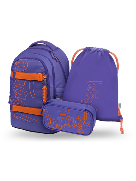 BAAGL  BAAGL SET 3 Skate Max Orange: Rucksack, Federtasche, Sportbeutel GRS