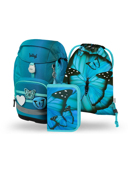 BAAGL  BAAGL SET 3 Airy Plus Butterfly: Rucksack, Etui, Beutel