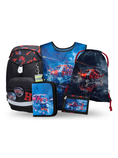 BAAGL  BAAGL SET 5 Airy Plus Rettungsschwimmer: Rucksack, Etui, Beutel, Schürze, Geldbörse