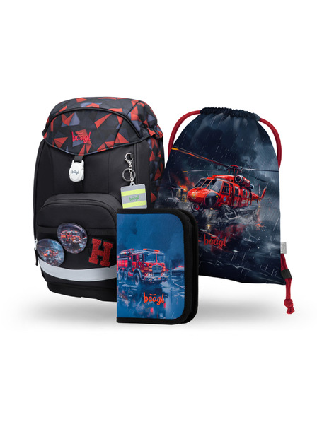 BAAGL  BAAGL SET 3 Airy Plus Rettungsschwimmer: Rucksack, Etui, Beutel