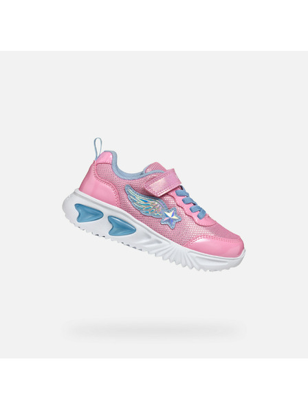 Geox Rosa Mädchen Leucht-Sneaker Geox Assister