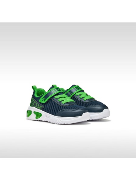 Geox Dunkelblau leuchtende Jungen-Sneaker Geox Assister