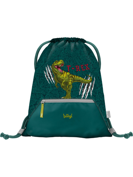 BAAGL  Grünes Mäppchen mit Tasche Baagl T-Rex
