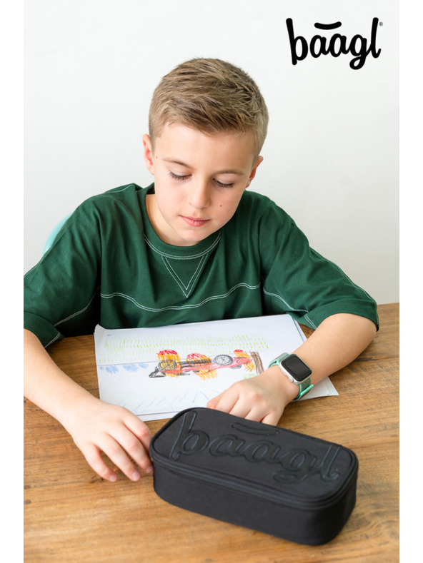 BAAGL  Graues Schulmäppchen Baagl Darkness