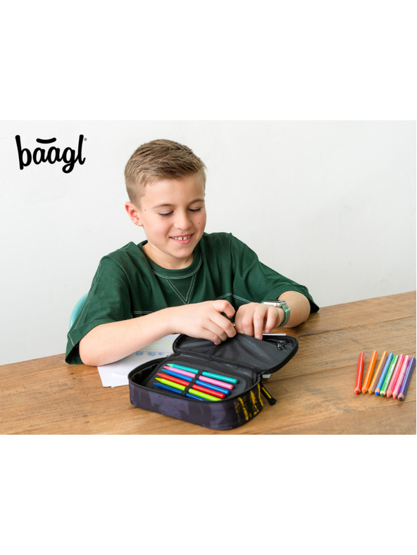 BAAGL  Graues Schulmäppchen Baagl Dune