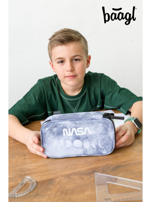 BAAGL  Grau Schulmäppchen Baagl NASA Grau
