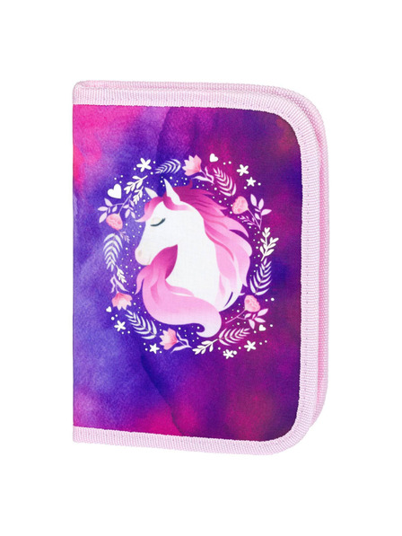 BAAGL  Lila Schulmäppchen einreihig Baagl Horse