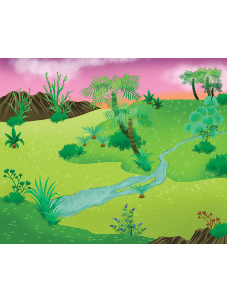 BAAGL  Lesen und Aufkleben – UNTER DINOSAURIERN, Buch mit Stickern