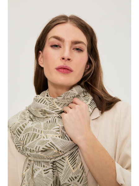 Moodo Gemusterter Schal oliv Moodo