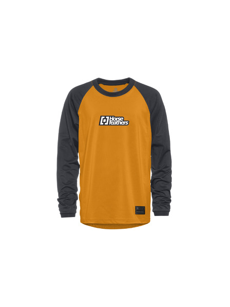 Horsefeathers Kinder-Bike-Trikot Spike LS - sunflower/indigo