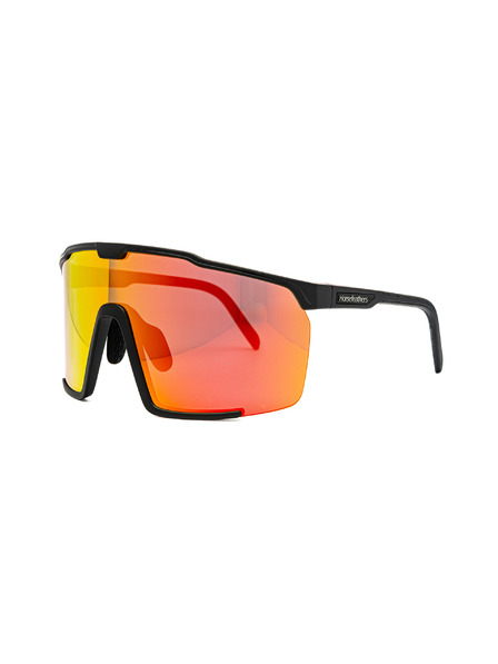 Horsefeathers Radsportbrille Proton - Matt Black/Mirror Red