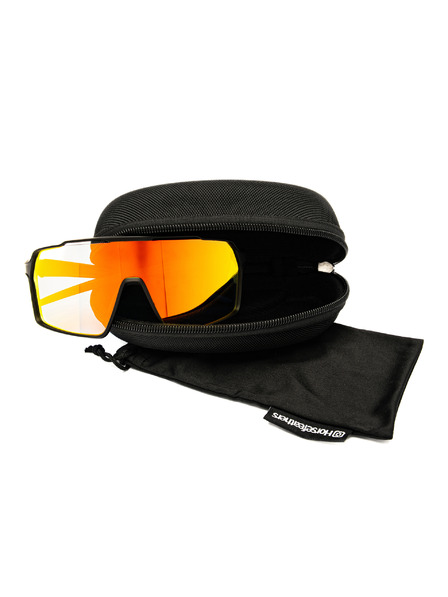 Horsefeathers Photochrome Brille Neutron - Matt Black/Mirror Red