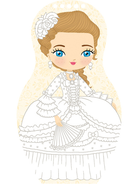 ELLA & MAX Wir kleiden Puppen PRINZESSIN EMMA – Malbuch