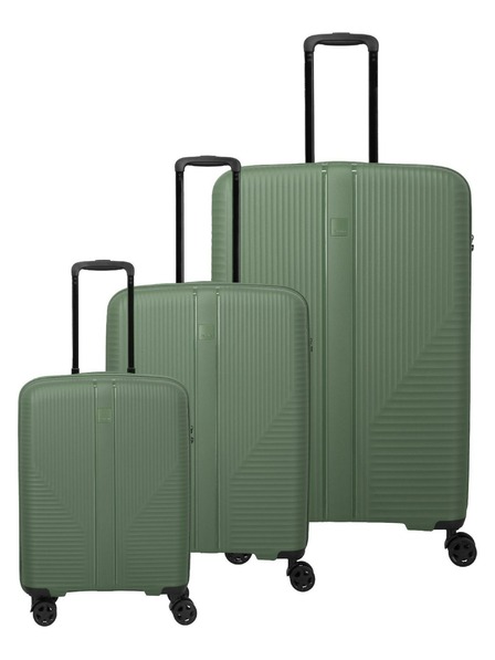 Travelite Reisekofferset Travelite Air Stripe S,M,L Green